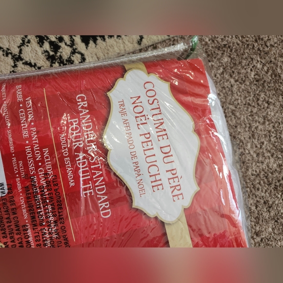 Plush Santa Suit Adult Standard - Picture 8 of 10